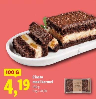 Ciasto maxi karmel promocja w Lidl