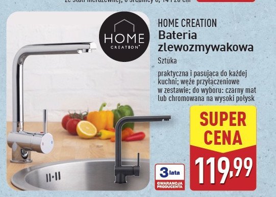 Bateria kuchenna Home creation promocja w Aldi