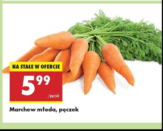 Marchewka młoda promocja w Biedronka