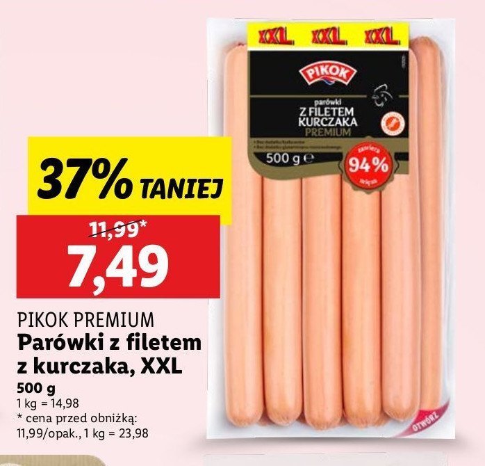 Par贸wki z filetem z kurczaka premium Pikok promocja