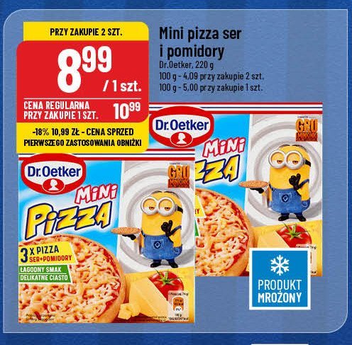 Mini pizza z serem i pomidorami Dr. oetker minipizza promocja