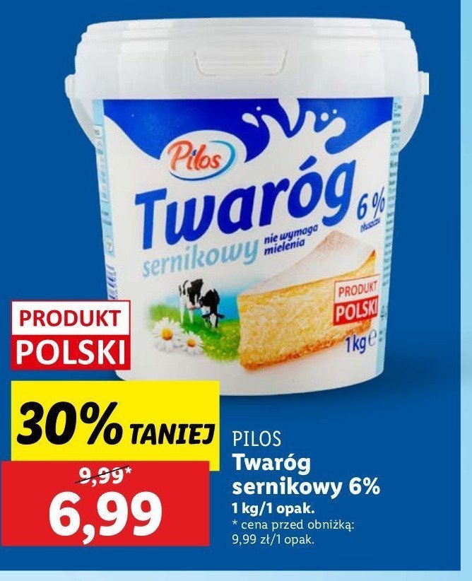 Twaróg sernikowy Pilos promocja