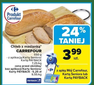 Chleb z maślanką CARREFOUR promocja w Carrefour Market