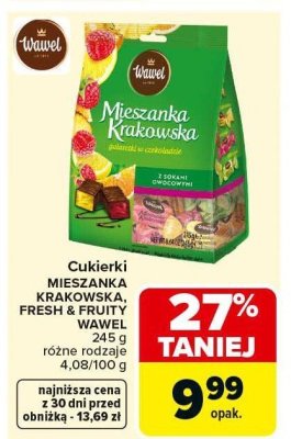 Cukierki MIESZANKA KRAKOWSKA WAWEL promocja w Carrefour Market