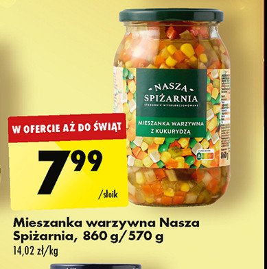 Mieszanka warzywna z kukurydzą Nasza spiżarnia promocja w Biedronka