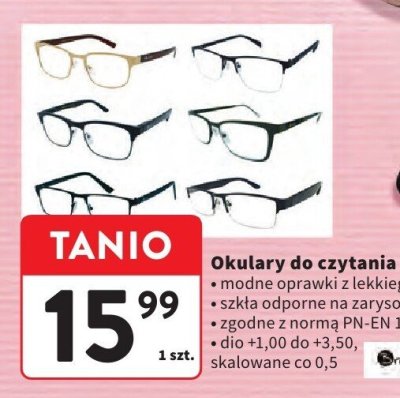 Okulary do czytania Intermarche promocja w Intermarche