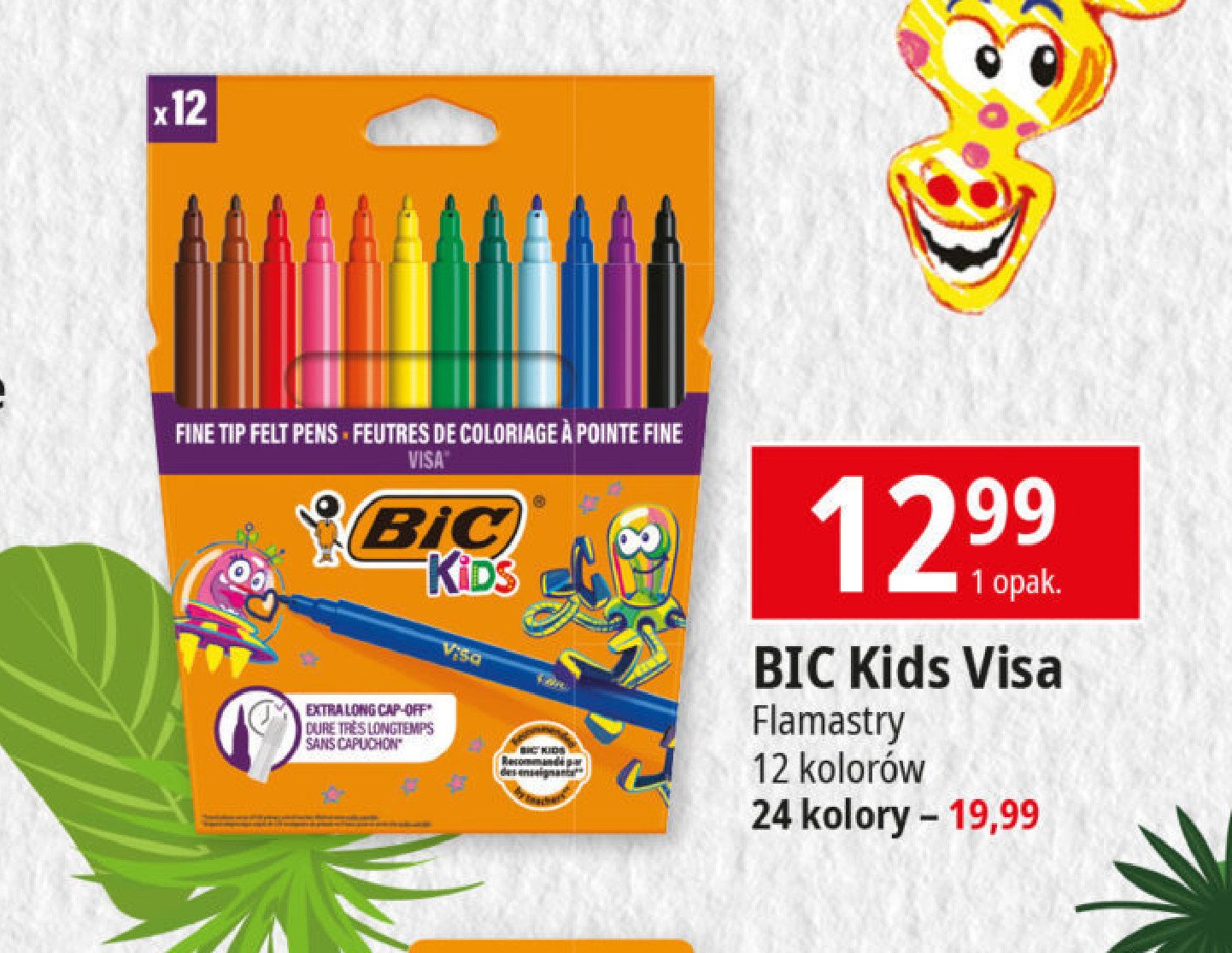 Flamastry visa Bic kids promocja