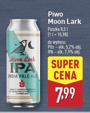 Piwo ipa indian pale ale Moon lark promocja
