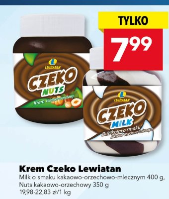 Krem Czeko Lewiatan kakaowo-orzechowy promocja w LEWIATAN
