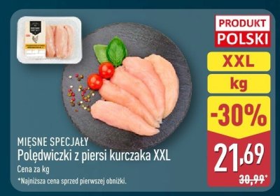 Polędwiczki z piersi kurczaka XXL promocja w Aldi