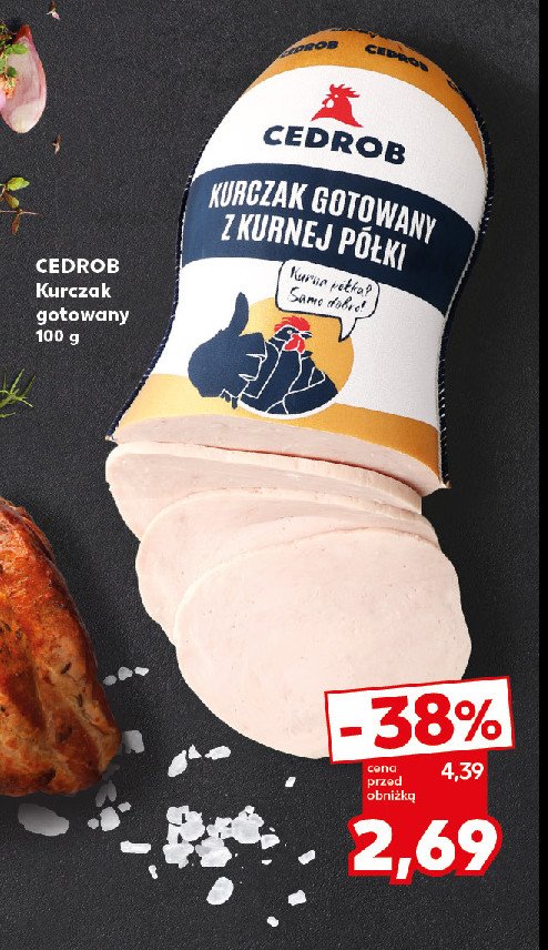 Kurczak gotowany z kurnej półki Cedrob promocja