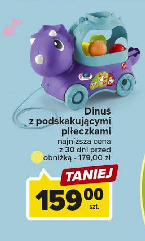 Dinu艣 z podskakuj膮cymi pi艂eczkami Fisher-price promocja