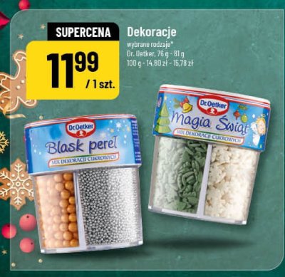 Dekoracje Dr. Oetker Magia Świąt/Blask pereł promocja w POLOmarket