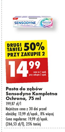 Pasta do zębow Sensodyne kompletna ochrona+ promocja