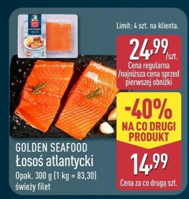 Łosoś atlantycki świeży filet  promocja w Aldi