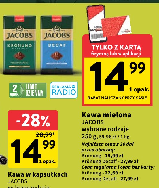 Kawa Jacobs Kronung promocja w Intermarche