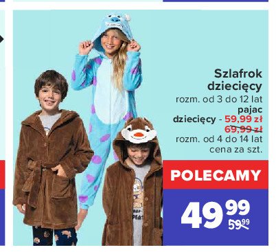 Szlafrok dzieci臋cy 3-12 lat promocja