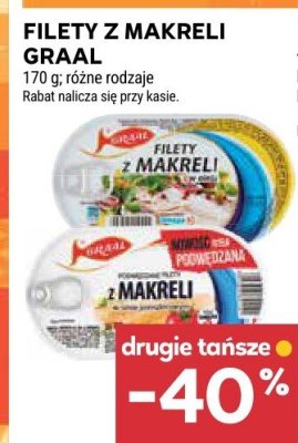 Filety z makreli różne rodzaje Graal promocja w Stokrotka
