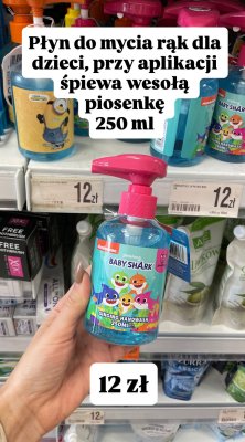 Płyn do mycia rąk dla dzieci z muzyką Baby Shark  promocja w Dealz