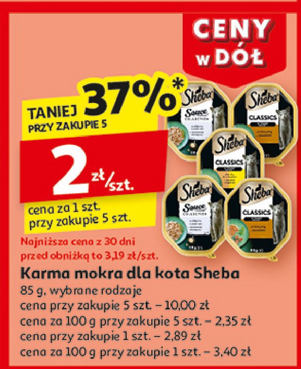 Karma dla kotów z królikiem SHEBA SAUCE SPECIALE promocja w Auchan