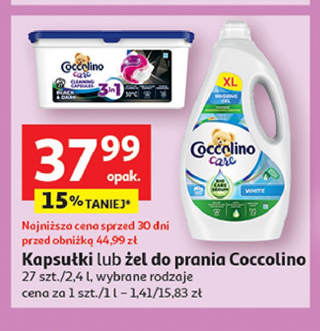 Żel do prania white Coccolino care promocja