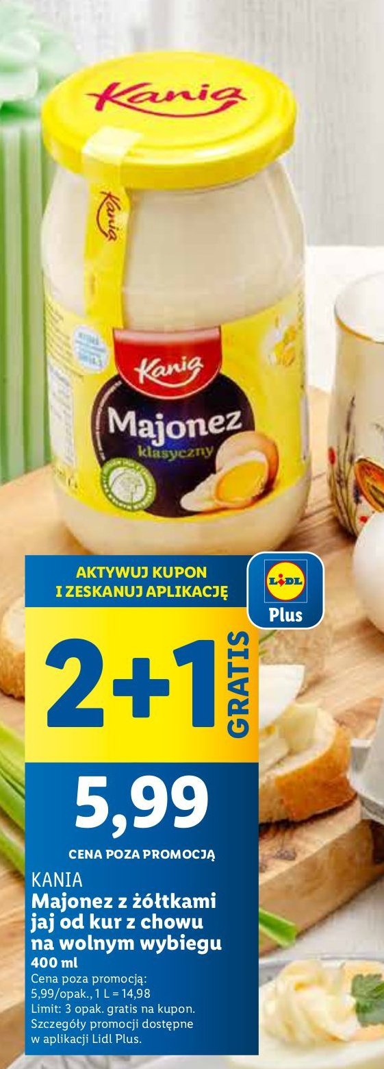 Majonez klasyczny Kania promocja