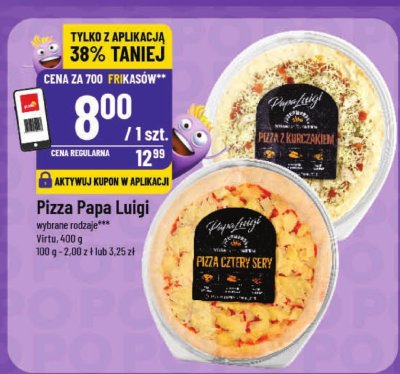 Pizza Papa Luigi różne rodzaje promocja w POLOmarket