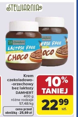 Krem czekoladowo-orzechowy bez laktozy DAMHERT Choco promocja w Carrefour Market