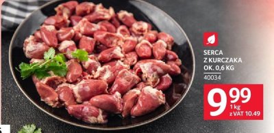 Serca z kurczaka ok. 0.6 kg promocja w Selgros