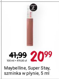 Szminka do ust Maybelline super stay 14 h promocja