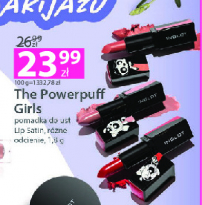 Pomadka do ust lipsatin super cute Inglot powerpuff girls promocja