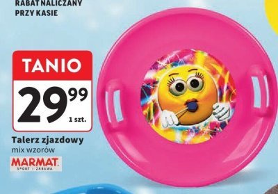 Talerzyk zjazdowy mix wzorów MARMAT promocja w Intermarche