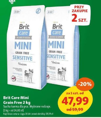 Karma Brit Care Mini Grain Free Sensitive dla psa promocja w MAXI ZOO