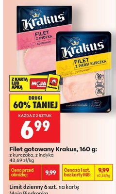 Filet gotowany z indyka promocja w Biedronka