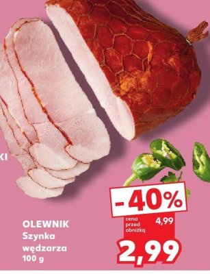OLEWNIK Szynka wędzona 100 g promocja w Kaufland