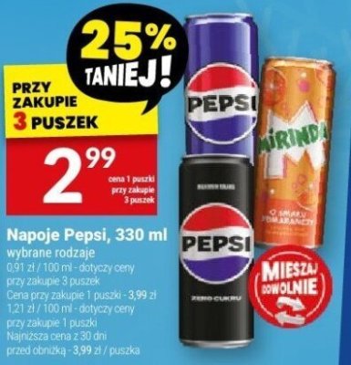 Napój Pepsi 330ml promocja w Twój Market