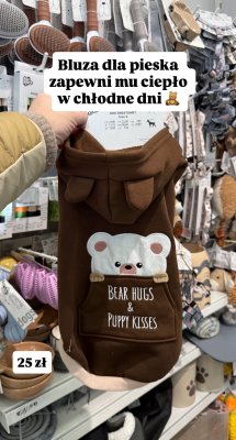 Bluza dla pieska Bear Hugs & Puppy Kisses promocja w Pepco