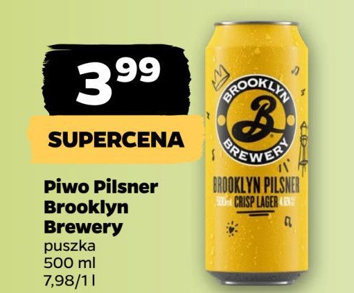 Piwo Brooklyn pilsner promocja