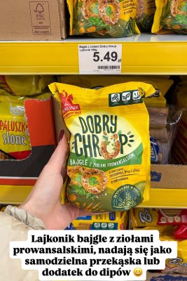 Bajgle z ziołami Dobry Chrup 100g promocja w Dino