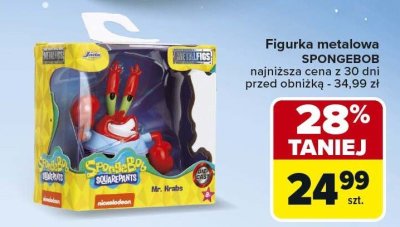 Figurka metalowa SPONGEBOB promocja w Carrefour