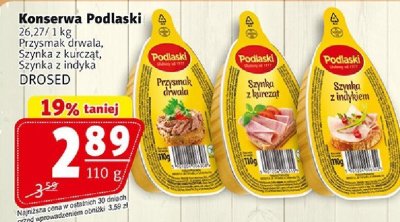 Konserwa Podlaski - szynka z indyka promocja w Prim Market