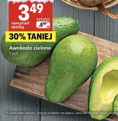 Awokado zielone promocja w Delikatesy Centrum
