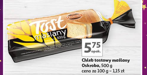 Chleb tostowy maślany Oskroba promocja