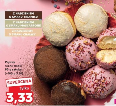 Pączek różne smaki promocja w Kaufland