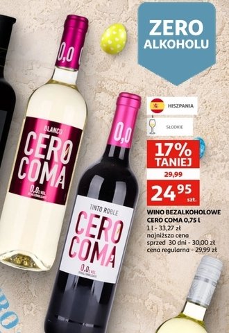 Wino Cero coma tinto roble promocja