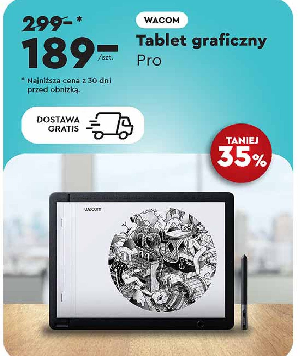 Tablet graficzny WACOM promocja