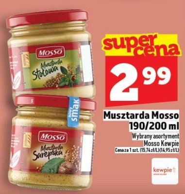 Musztarda Mosso 190/200 ml promocja w TOPAZ