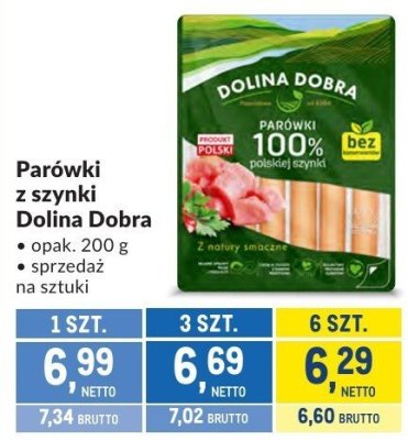 Parówki z szynki promocja w Makro
