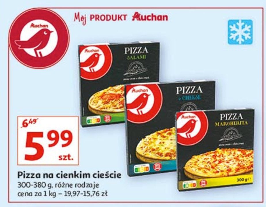 Pizza cheese Auchan promocja