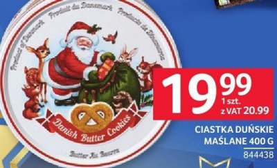 Ciastka duńskie maślane 400 g promocja w Selgros